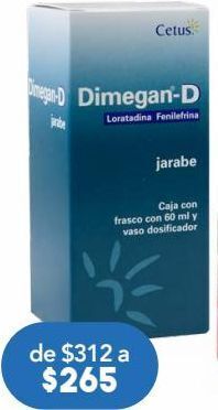 Farmacia San Pablo Dimegan-d jarabe 0.1g 60ml oferta