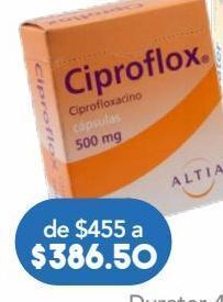 Ciproflox 500mg 12 cápsulas