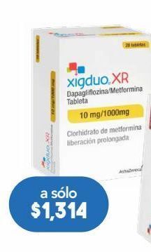 Farmacia San Pablo Xigduo xr 10/1000mg 28 tabletas oferta