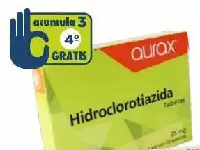 Farmacia San Pablo Hidroclorotiazida tab 25mg c/20 aurax oferta