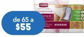 Depend feme toalla anatomica sup bol c/8