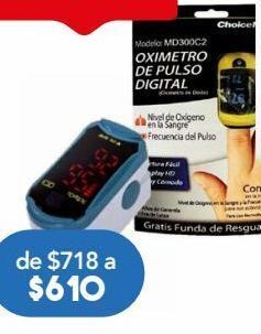 Farmacia San Pablo Choicemmed oximetro digital c/1pza oferta