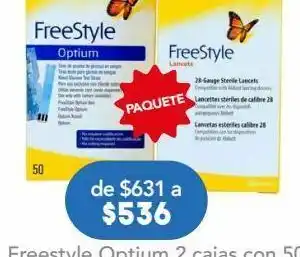 Farmacia San Pablo Freestyle optium 100 tiras+100 lancetas oferta