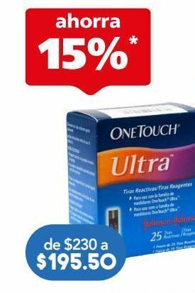 Farmacia San Pablo One touch ultra tiras caj c/25pz oferta
