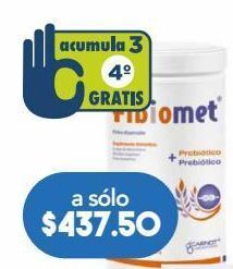 Farmacia San Pablo Fibiomet polvo sabor naranja c/270gr oferta