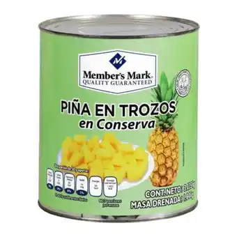 Sam's Club Piña en almíbar member's mark en trozos 3 kg oferta
