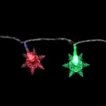 Serie de luces en forma de copos de nieve 3m
