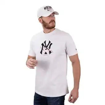 New Era Playera manga corta new york yankees sakura blanca oferta