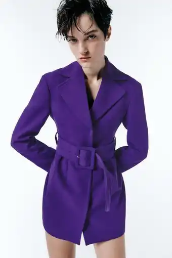 ZARA Vestido blazer cinturón oferta