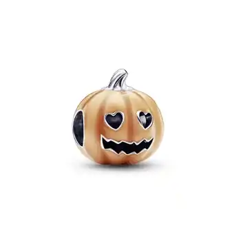 Charm calabaza espeluznante que brilla en la oscuridad