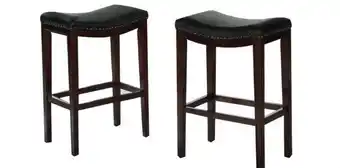 Muebles Dico Juego de 2 bancos estrella   café oferta