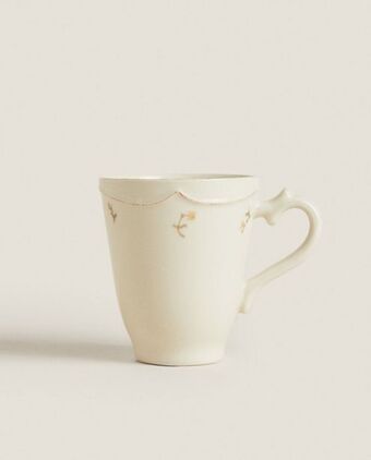 ZARA HOME Taza flor oferta
