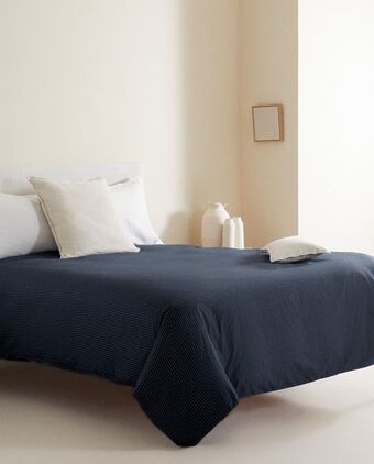 ZARA HOME Funda nórdica estampado rayas oferta