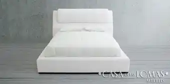 Casa de las Lomas Cama queen size joyce rino blanco oferta