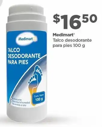 Bodega Aurrerá Talco medimart 100g oferta