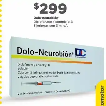 Bodega Aurrerá Dolo neurobión 3 jeringas oferta