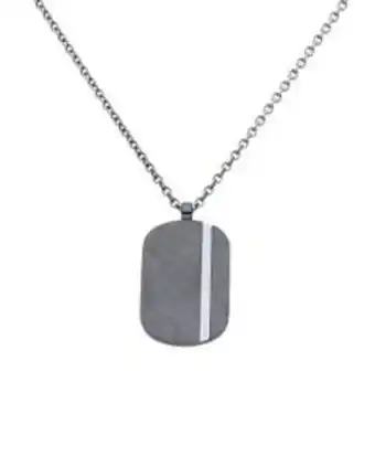 Joyerías Bizzarro Dije con cadena de 55 cm de acero para caballero oferta