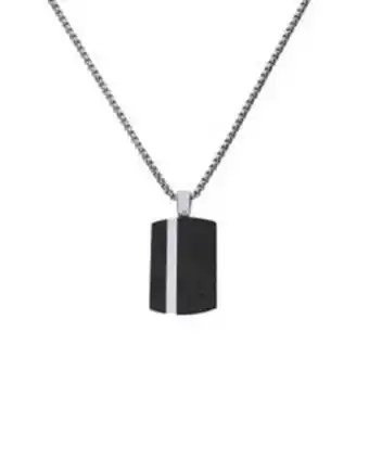 Joyerías Bizzarro Dije de acero con cadena de 55 cm para caballero oferta