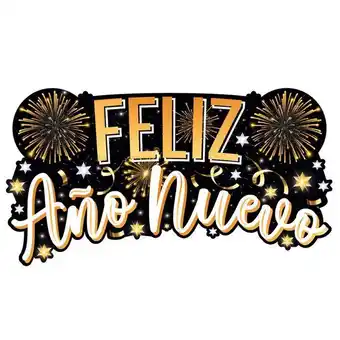 Letrero feliz año nuevo 48x88cm 1pz