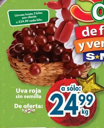 S-Mart Uva roja sin semilla oferta