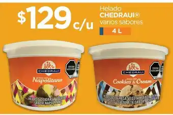 Chedraui Helado chedraui varios sabores 4 l oferta