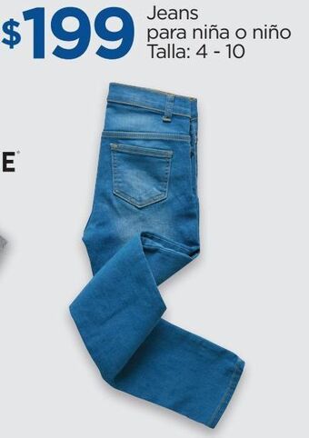Chedraui Jeans para niña o niño talla: 4 - 10 oferta
