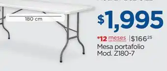 Chedraui Mesa portafolio mod. z180-7 oferta