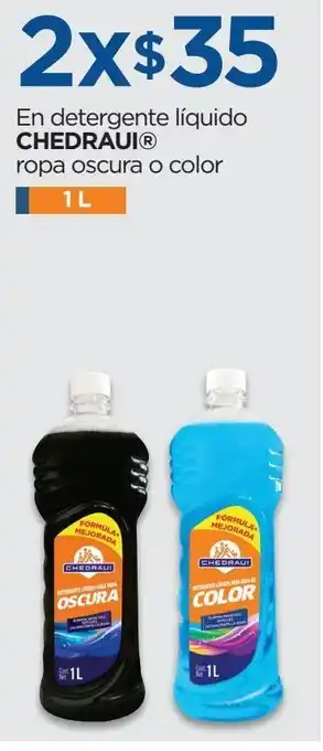 Chedraui Detergente líquido chedraui ropa oscura o color 1 l oferta