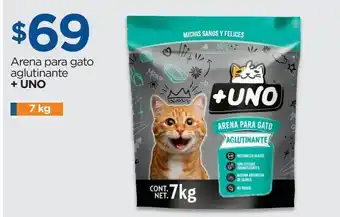 Arena para gato 69 aglutinante + uno 7 kg