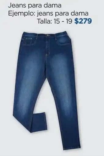 Chedraui Jeans para dama talla: 15 - 19 oferta