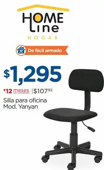 Chedraui Home line silla para oficina mod. yanyan oferta