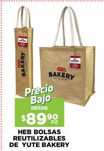 HEB HEB Bolsas Reutilizables de Yute Bakery oferta