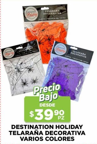 HEB Destination Holiday Telaraña Decorativa Varios Colores oferta
