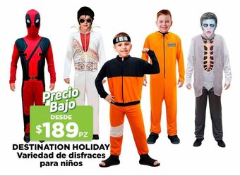HEB Destination Holiday Variedad de disfraces para niños oferta