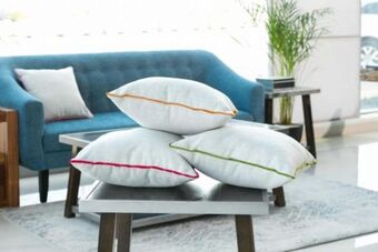Muebles Dico Cojín decorativo livello tela verde oferta