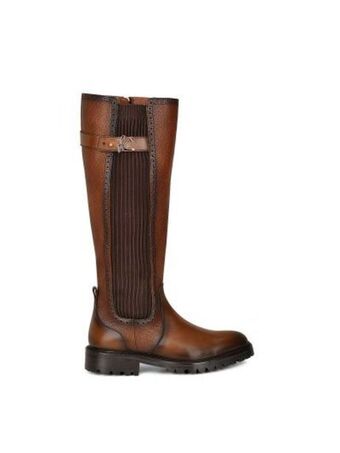 Cuadra Bota alta en piel genuina. oferta