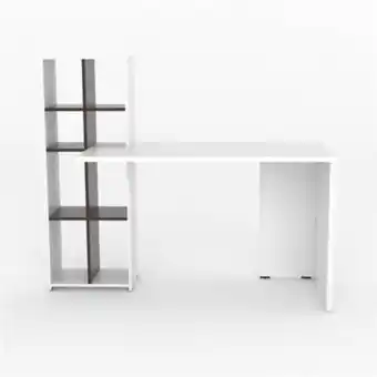 Sam's Club Escritorio con librero combinado rampe 4362 blanco con wenge oferta