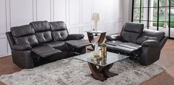 Muebles Dico Sala reclinable volga chocolate oferta