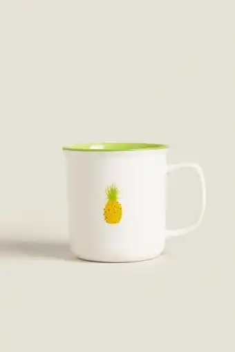Taza porcelana frutas