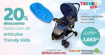 Carriola mecedora trendy kids