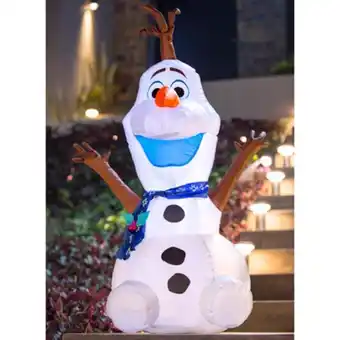 Inflable olaf navideño con iluminación 1.22 m