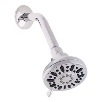 Regadera fija 9.5 l/min plata con hidromasaje glacier bay