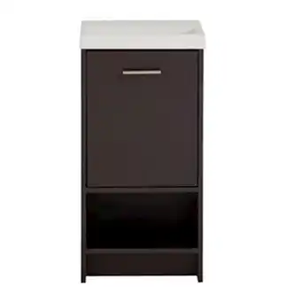 The Home Depot Gabinete para baño ibiza espresso con lavabo 43.2 x 32.4 x 88 cm de piso oferta