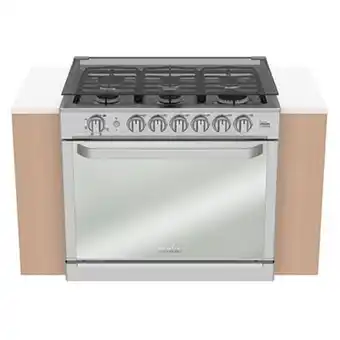 The Home Depot Estufa mabe de empotre 80 cm silver de gas lp convertible a gas natural oferta
