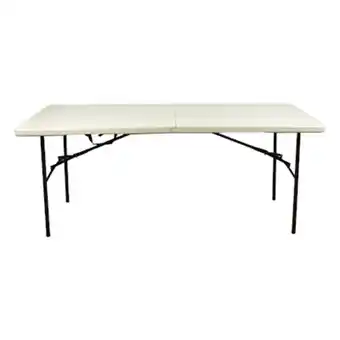 The Home Depot Mesa rectangular plegable 2.4 m x 74.9 cm x 76.2 cm gris de resina oferta