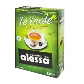 Té verde alessa orgánico 84 pzas