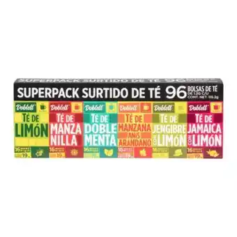 Sam's Club Surtido de té doblett 6 sabores 96 pzas oferta