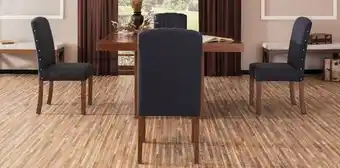 Muebles Dico Comedor cuadrado mika con 4 sillas azul oferta