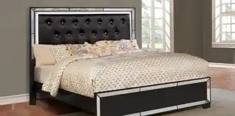 Muebles Dico Cama queen size belisa negro oferta