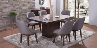 Muebles Dico Comedor odisey con 6 sillas anton gris oferta